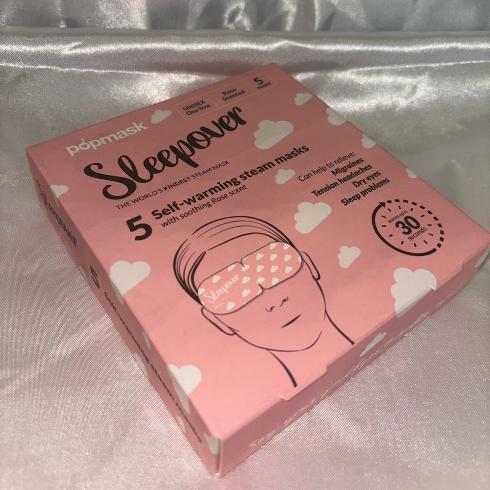 POPBAND Popmask Sleepover Self Warming Steam Eye Mask Compress